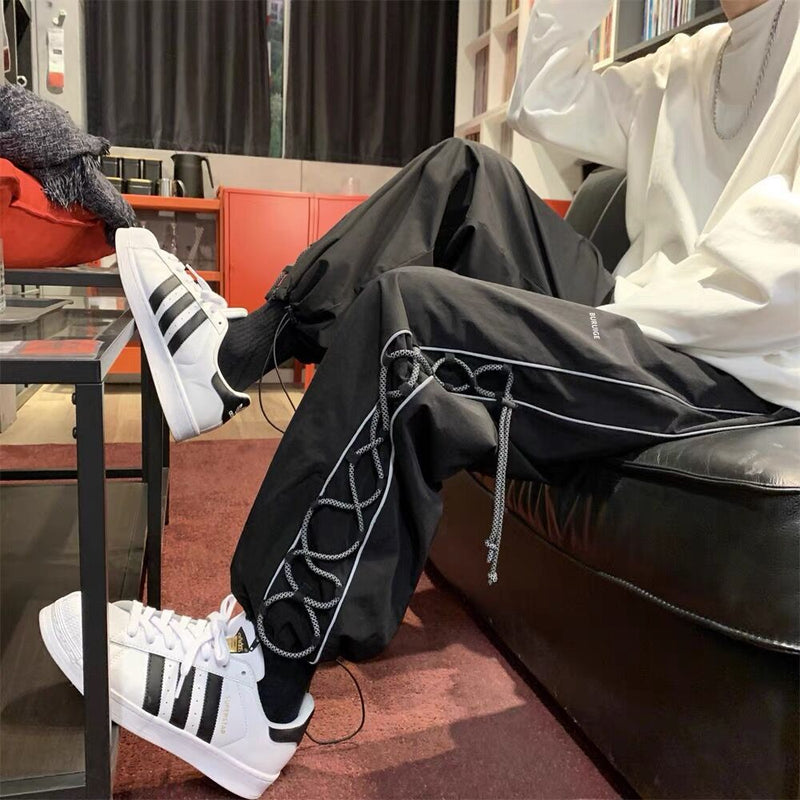 Men Pants Casual Pants Straight Loose Track Pants Spring and Autumn Summer