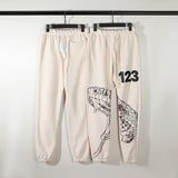 Kanye West Sunday Service Pant Sketch Vintage Embroidered Loose Trousers