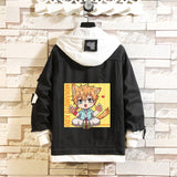 Comic Denim Jacket Anime Men's and Women's Fashion Jacket Denim Jacket