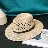 Italian Fedora Hats Men's Summer Sun-Proof Ventilation Cap Women's Fashion