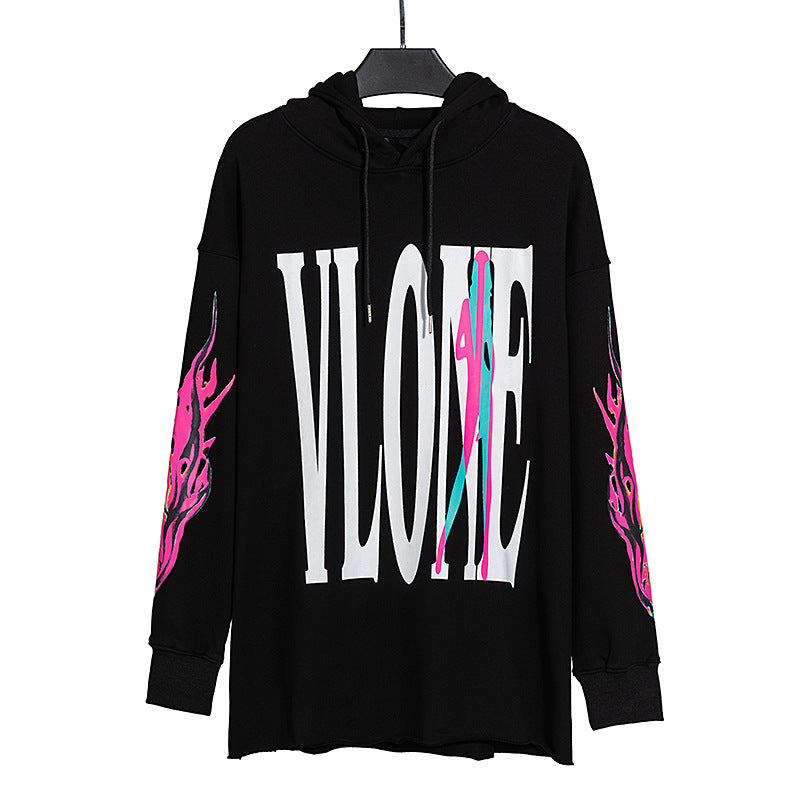 Skull Vlone Hoodie Skull Print Men's and Women's Coats Hooded Sweater