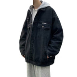 Men Denim Jacket Autumn and Winter Leisure Men's Clothing