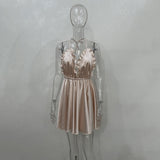 Maddy Euphoria Outfits Sexy Suspenders Wave V-neck Dress Spring and Summer Women's Clothing