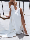 Bridesmaid Dress Women's Sexy Sling Backless See-through Wedding Dress Large Swing Maxi Dress