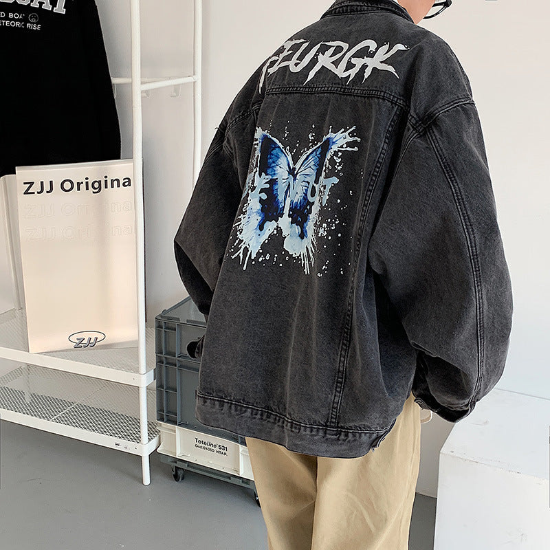 Men Denim Jacket Vintage Denim Jacket Men 'S Jacket