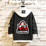 Comic Denim Jacket Men's and Women's Spring and Autumn Fashion Casual Denim Jacket