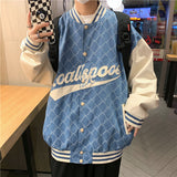 Baggy Jacket Autumn Baseball Jacket Men's Printed Casual Jacket