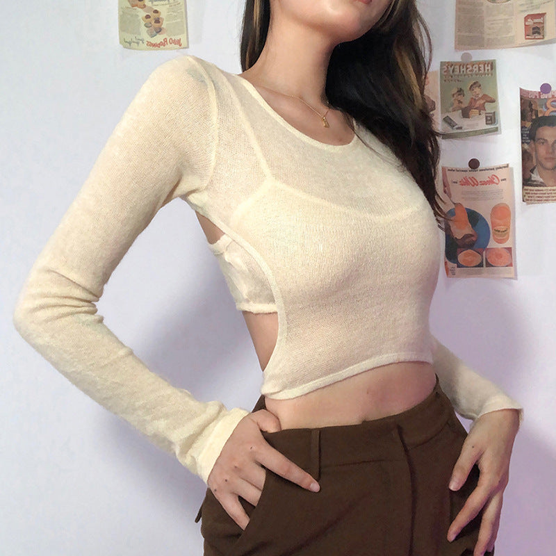 Music Festivals Rave Outfits Girls Tops Winter Women's Clothing Fashion Long Sleeve T-shirt Female