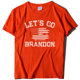 Let's Go Brandon T Shirt Letter Print Short-Sleeve T-shirt for Women