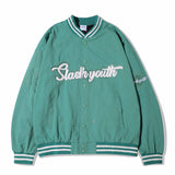 Mens Fall Outfits Embroidered Letters Armband High Street Retro Baseball Uniform Male and Female Couples Wear Jacket Jacket