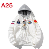 NASA Varsity Jacket Casual Jacket Men's and Women's Embroidered Loose Flight Jacket