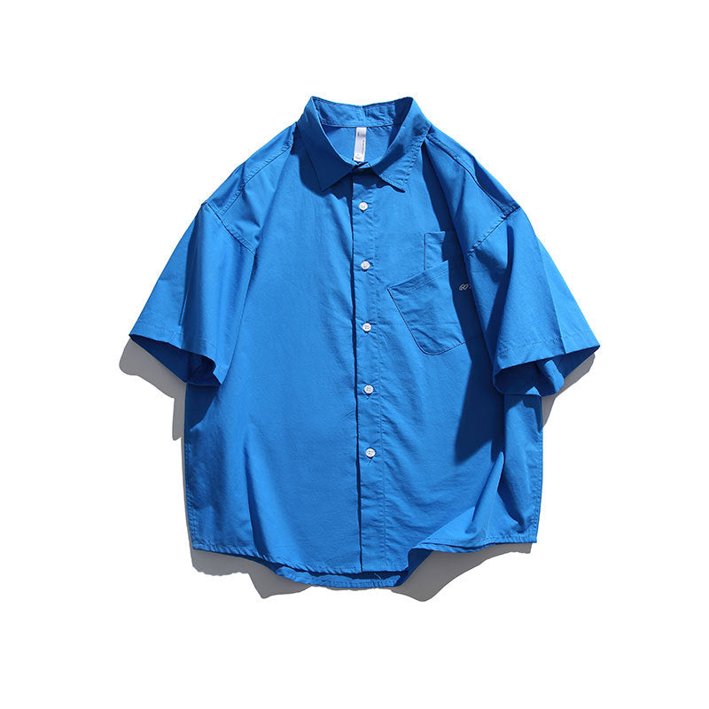 Men T Shitrs Summer Men's Letter Embroidered Short Sleeve Shirt