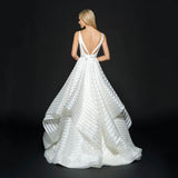 Lady Gaga Dress Backless Lace Mid-Waist Small Trailing Simple Wedding Dress Dress