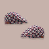 Check Beret Hat Plaid Men and Women Peaked Cap Beret