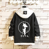 Comic Denim Jacket Autumn and Winter Casual Loose Jacket Clothes