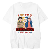 Stranger Things T Shirt Stranger Summer Cartoon Print Loose T-shirt Men and Women