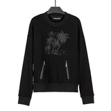 Palm Angels Jacket Foam Floral Print Long Sleeve Pullover Men and Women