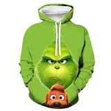 Grinch Hoodie  Pink Panther Cropped Hoodies Sweatshirt Women Long Sleeve