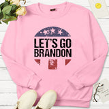 Let'S Go Brandon T Shirt Letter Sweater Round Neck Spring And Autumn Sweater Men And Women