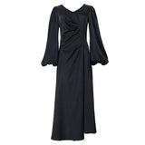 Marilyn Monroe Dress Retro Lantern Sleeve V-neck Sexy Women's Dress