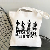 Stranger Things Hellfire Club Handbag Stranger Things Printed Canvas Bag Personalized Creative One Shoulder Student Shopping Bag