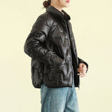 Women Winter Coats Puffer Jacket down Coat Winter Loose Zip Stand Collar Lightweight White Duck down Coat