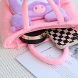My Melody Bag Cartoon Kuromi Embroidered Kid's Handbag Cute Little Devil