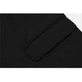 Men's Casual Suit Man Blzer Bandage Design Suit Jacket Men's Dark Loose Lapels Top Leisure Suit