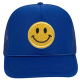 Smiley Face Cap Sponge Truck Mesh Cap Daddy Cap
