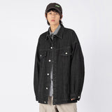 Baggy Jacket Vintage Denim Jacket Men's Autumn Leisure Baseball Uniform