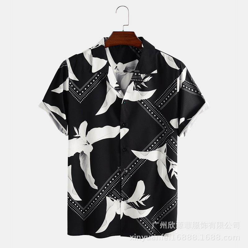Men Hawaii Shirts Men's Casual Shirt