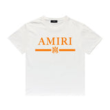 Amiri T Shirt Printed Casual Hip Hop round Neck Short Sleeve T-shirt