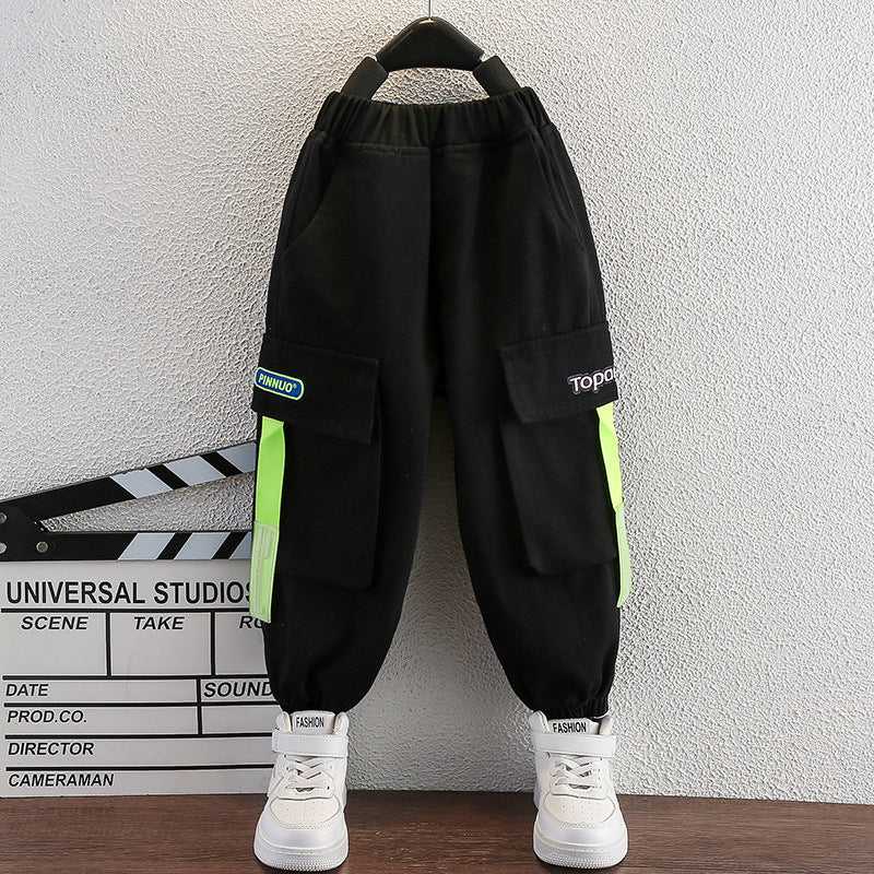 Toddler Boys Pants Boys Spring and Autumn Children and Teens Casual Pants