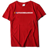 Let's Go Brandon T Shirt Letter Print Short-Sleeve T-shirt Bottoming Shirt
