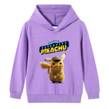 Children Pokemon Pikachu Hoodie Boys and Girls Cotton Hooded Sweater