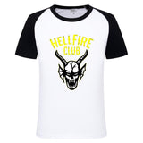 Stranger Things Hellfire Club T Shirt Printed Top Men's and Women's Short-Sleeved T-shirt