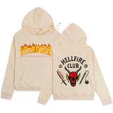 Stranger Things Hellfire Club Hoodie Monster Autumn Winter Sweater All-Match Loose Neutral Hooded Sweater