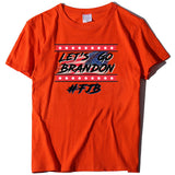 Let's Go Brandon T Shirts Brandon Printed Short-Sleeved T-shirt Women's Bottoming Shirt