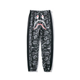 Shark Print Pant Shark Head Print Luminous Starry Sky Trousers Men's and Women's Casual Pants Sweatpants
