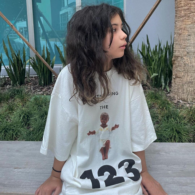 Rrr123 T Shirt Jerry Same Little Angel Printed Loose T-shirt