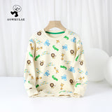 Children Boy Hoodie Spring and Autumn Children Long-Sleeved Sweater Terry