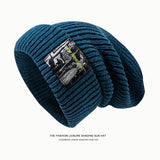 Toboggan Hat Hat Female Autumn Winter Fashion Knitted Hat All-Match Pile Heap Cap