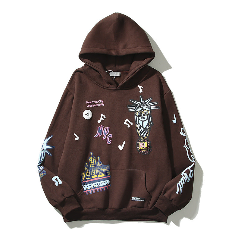 Cpfm Hoodie Male and Female Student Skull Embroidered Sweater