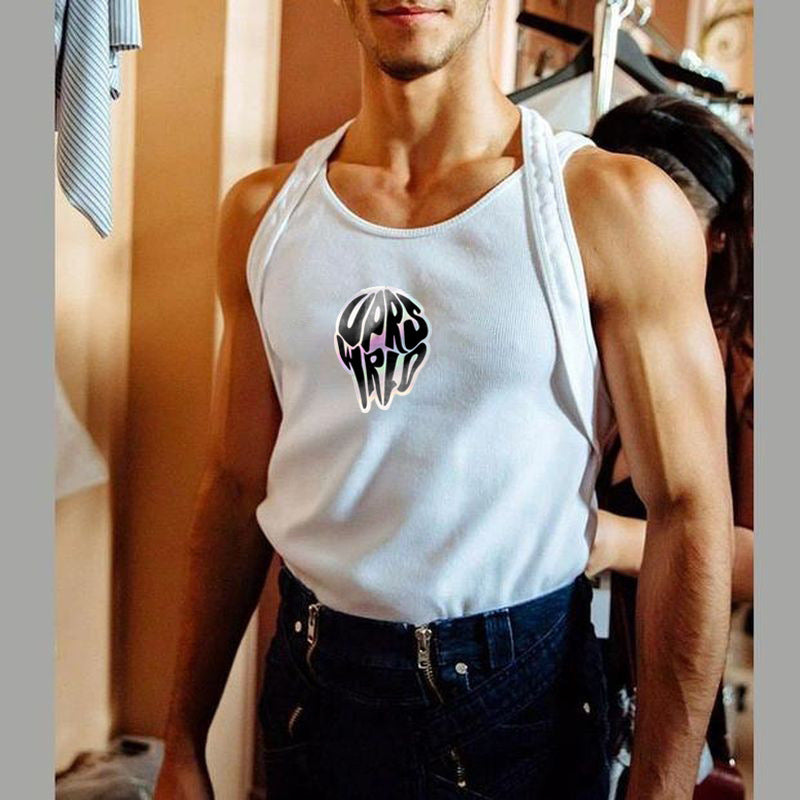 Men Rave T Shirt Fashion Printed Sling Sports Sexy Men