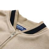 Brown Varsity Jacket Embroidery Campus Student Long Sleeve Baggy Coat Men 'S And Women 'S Love Autumn Baseball Uniform Jacket