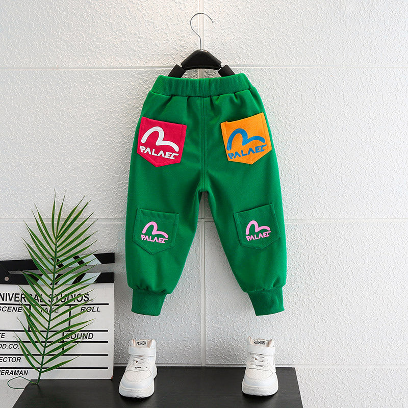 Toddler Boys Pants Boys' Autumn Loose Track Sweatpants