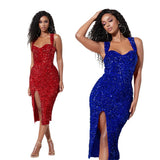 Daisy Buchanan Dress Hip Spaghetti Straps Women's Dress