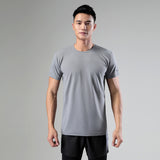 Sweat Wicking Shirt Sports T-shirt Fitness Solid Color Top Summer