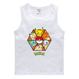 Children Pokemon Pikachu T Shirt Cotton Leisure Sports Sweat-Absorbent