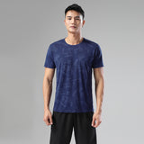 Sweat Wicking Shirt Summer T-shirt Quick Drying Clothes Sports Short Sleeve Men